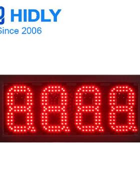 加油站LED价格牌6寸红色户外LED油价数字显示屏厂家出口货源