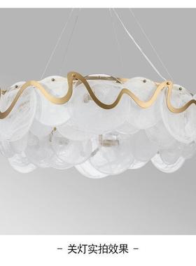 澳大利亚saa客厅吊灯法式轻奢玻璃主卧现代简约全光谱卧室灯具