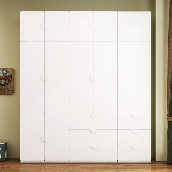 贺曼55CM钢制衣柜现代简约铁艺衣橱小户型组合带抽屉金属收纳柜,住宅家具,儿童衣柜,淘宝优惠券,粉丝福利购,淘宝优惠卷