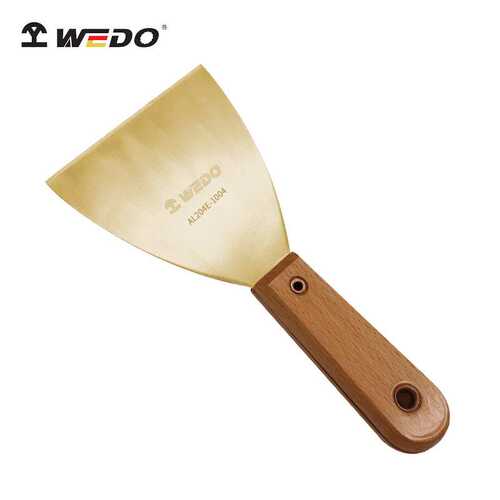 WEDO维度防爆无火花青铜工具 防爆木柄泥子刀 无火花工具 AL204E