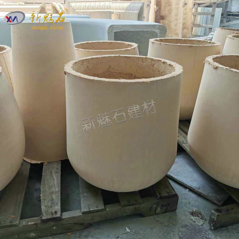 真正GRC水泥材质花盆非镁泥 大口径户外街道景观绿化种植水泥花钵