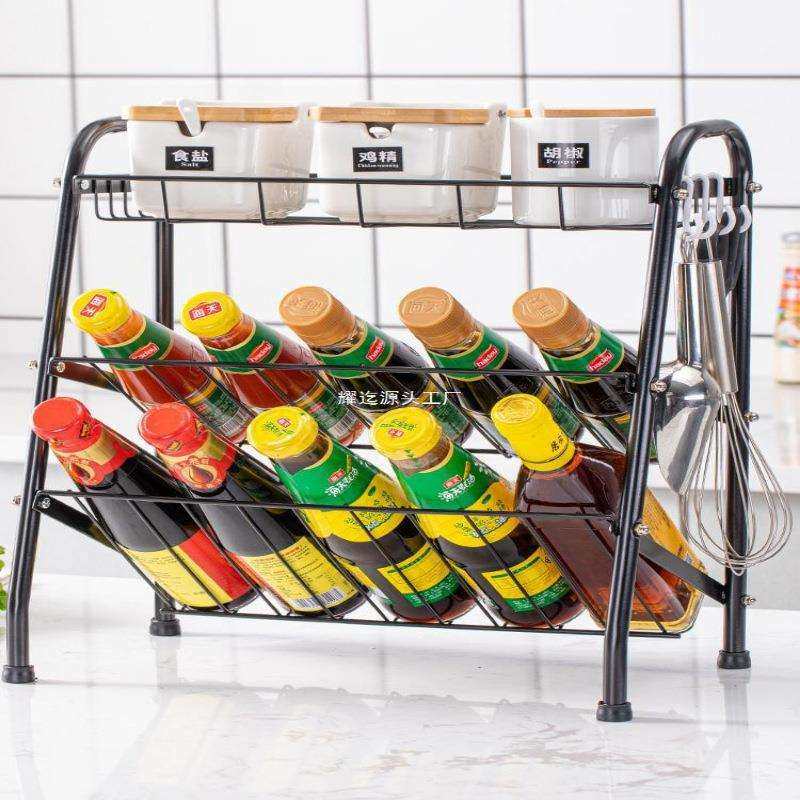厨房收纳架用品家用置物架落地多层台面油盐酱醋瓶调味料储物架子,厨房/烹饪用具,抹布架/厨房清洁收纳架,淘宝优惠券,粉丝福利购,淘宝优惠卷