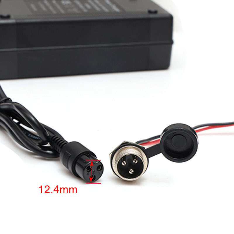 厂家直供  M4 10寸电动滑板车配件充电器 欧规54.6V2A充电器