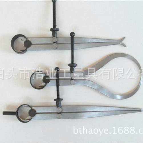 34568寸套装弹簧卡规 3件套弹簧内外卡划规 组套间距规 分规圆规