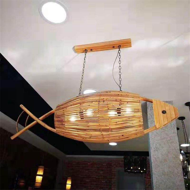 中式仿古茶楼餐厅火锅店农家乐灯东南亚竹编吊灯工厂直销竹藤吊灯,家装灯饰光源,智能吊灯,淘宝优惠券,粉丝福利购,淘宝优惠卷