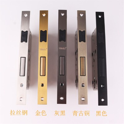 金色磁吸静双锁体黑音7255不锈钢欧标单舌色舌青古铜超静音锁体