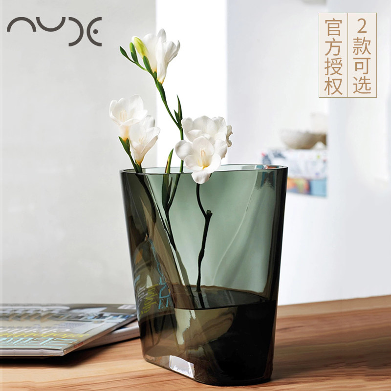 土耳其进口NUDE 创花花欧式水晶玻璃意瓶摆件客厅插北器富贵竹大