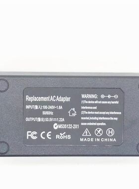 53.5V1.22A1.11A0.83A交换机POE监控录像源由器开关电路适配器线