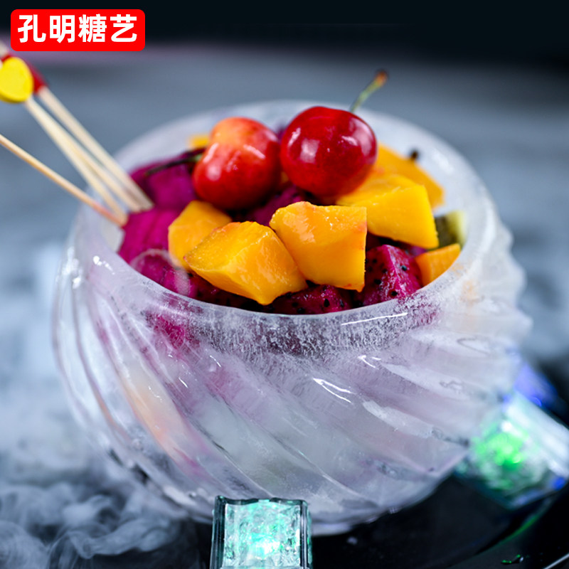 冰碗冷面模具硅胶刺身冰饰盘饰冰柱创意冷菜摆盘装雕冻制大冰碗