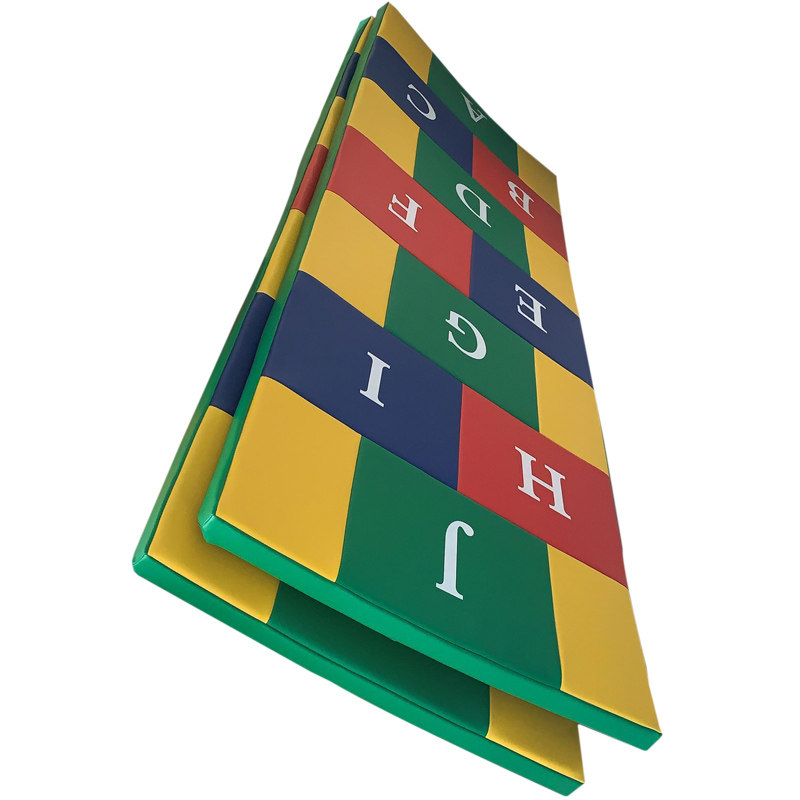 精品出口PU皮数字软垫跳体幼儿园软体垫练爬行垫训能馆感统地垫