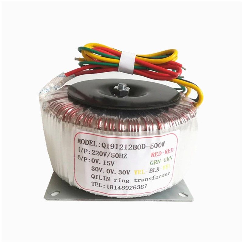 500W功放环形变压器单双12V15V24V28V30V32伏音响发烧环牛300瓦铜