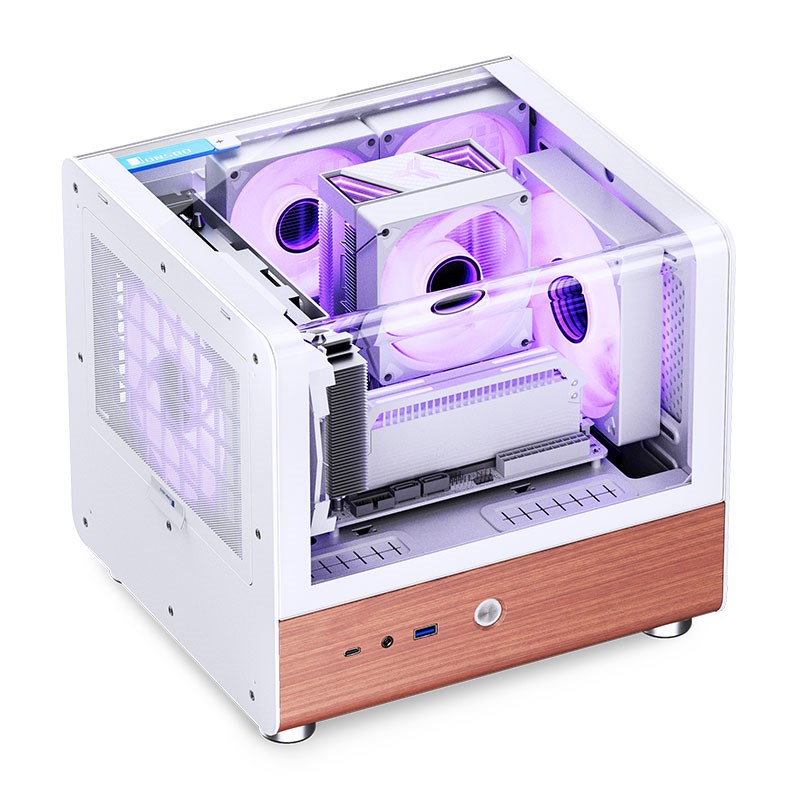 TK0 白色 曲 海景房ITX机箱面铝合金外壳机箱双TK1机箱