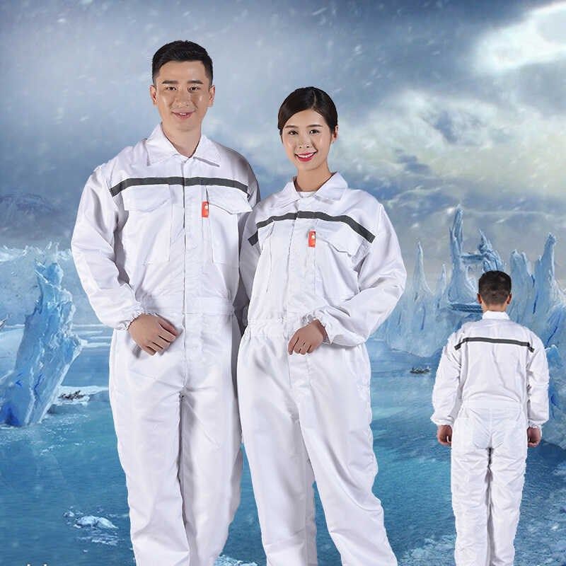 夏季修款连体工作服套装耐磨防尘防污喷漆区汽薄服社服检修连体衣
