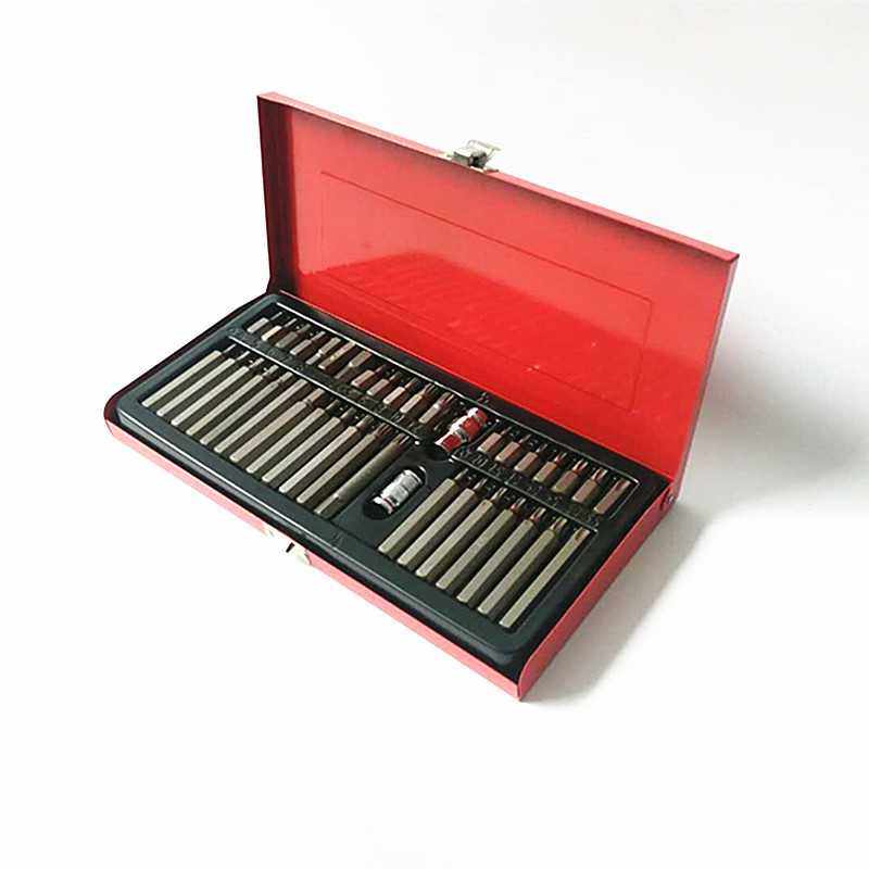 40件套星批组合工具箱铁盒星批六方 十二角 花型批头组套六角,五金/工具,旋具头组套,淘宝优惠券,粉丝福利购,淘宝优惠卷