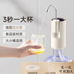德国智能电动抽水器双泵静音桶装家用小型自动上水器压水饮水机