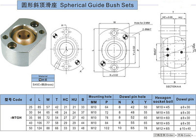 厂家供应斜顶滑座MTG8  0G1TM MTG12