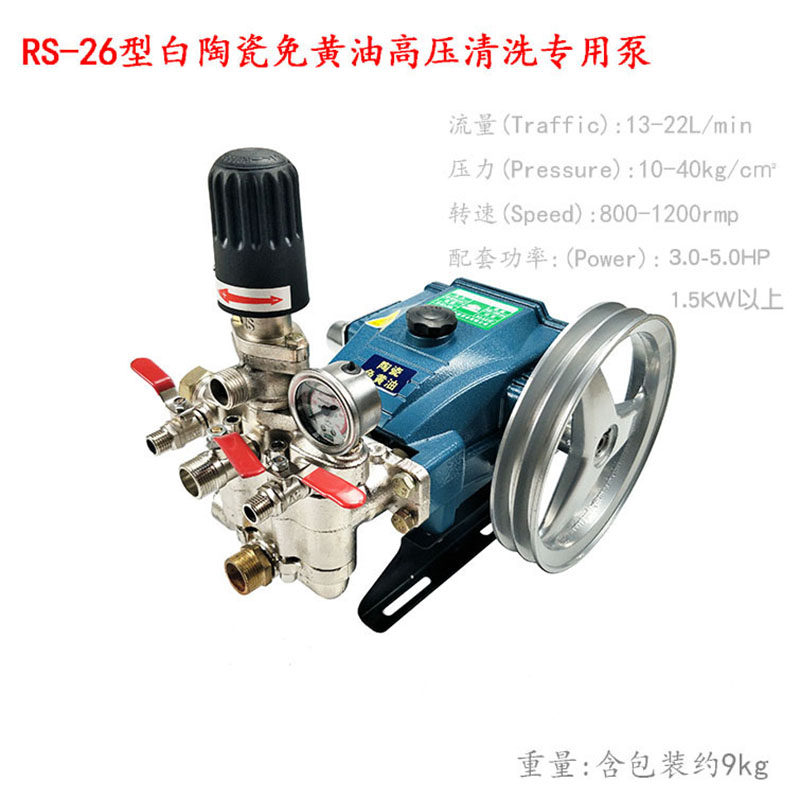 RS 26 600C型650D高压扬程白陶瓷免黄油柱塞泵喷雾器打药机抽水泵