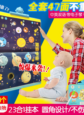 字早认教有声双面宝宝发声可充电讲话挂图识字卡儿童启蒙益智玩具
