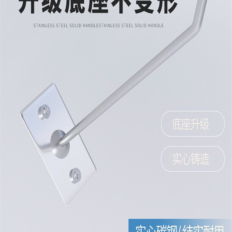 加墙拧螺丝上粗挂钩木钩货架直板平板展示架配件钩子打孔单线挂勾