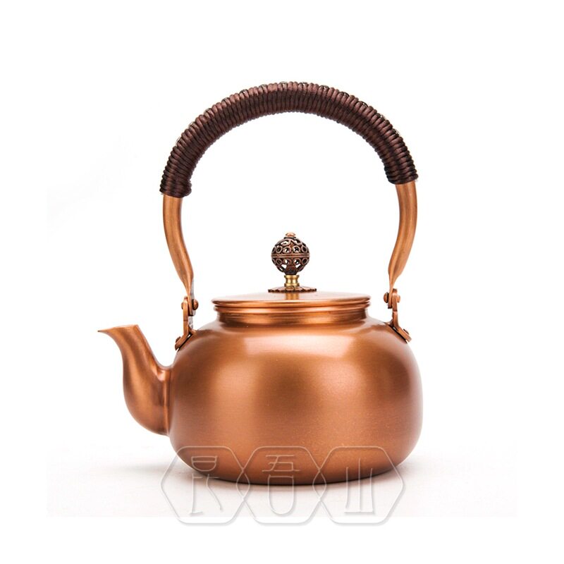 小茶购【素壶】迷你纯紫铜提梁小壶手工本道煮茶壶日容量泡茶急需