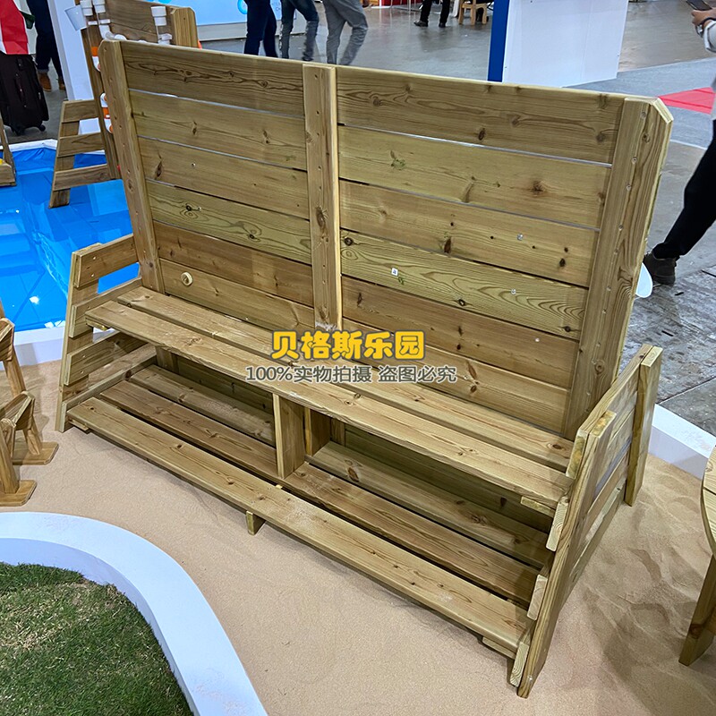 幼儿园区角建构多功能玩滑漏玩沙摩天轮沙滑乐墙斗沙水组合玩具