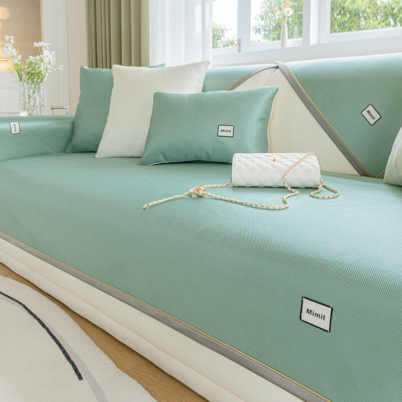 冰丝沙发垫夏季防滑夏天款凉席冰垫坐垫子新款2024轻奢皮沙发套罩