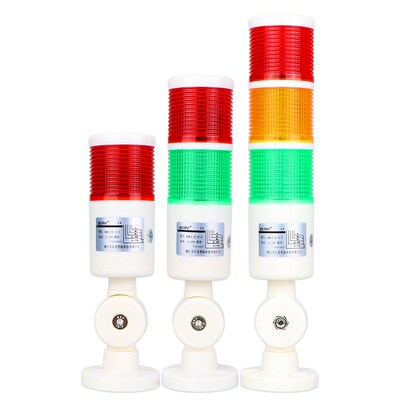 贝尔美 三色警示灯LEDM报灯信号塔灯机床灯BE警-X-5折-3T-D可0叠