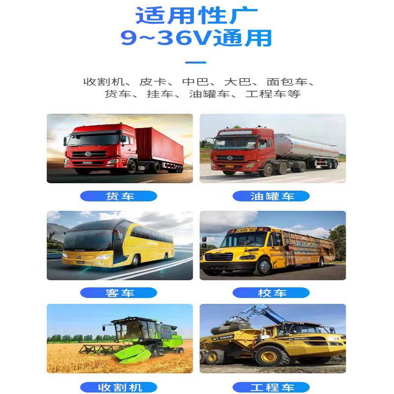 货车高清夜视倒车影像12V24V显示屏客车收割机通用显示器