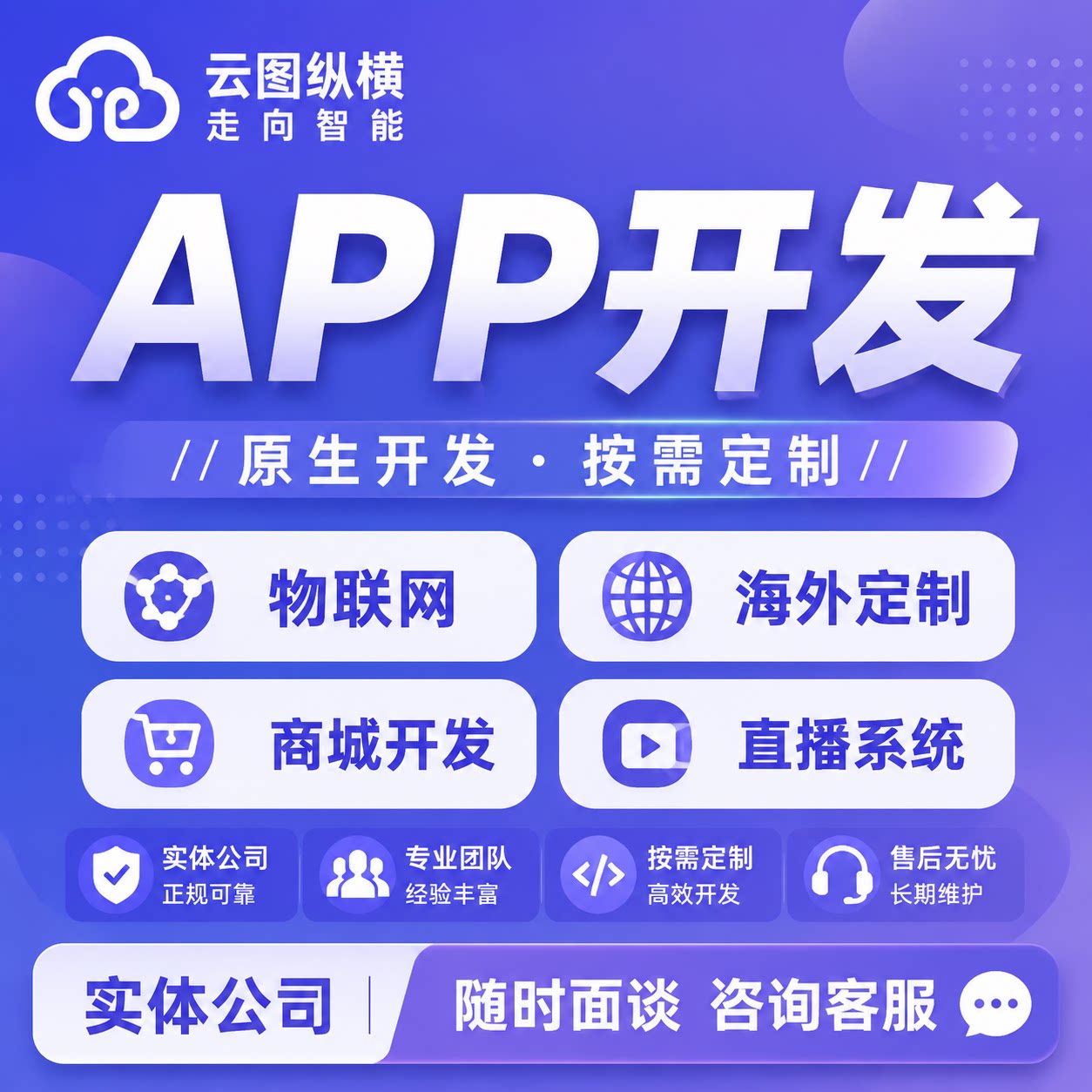 APP开发定制物联网商城团购跑企业形象VI设计