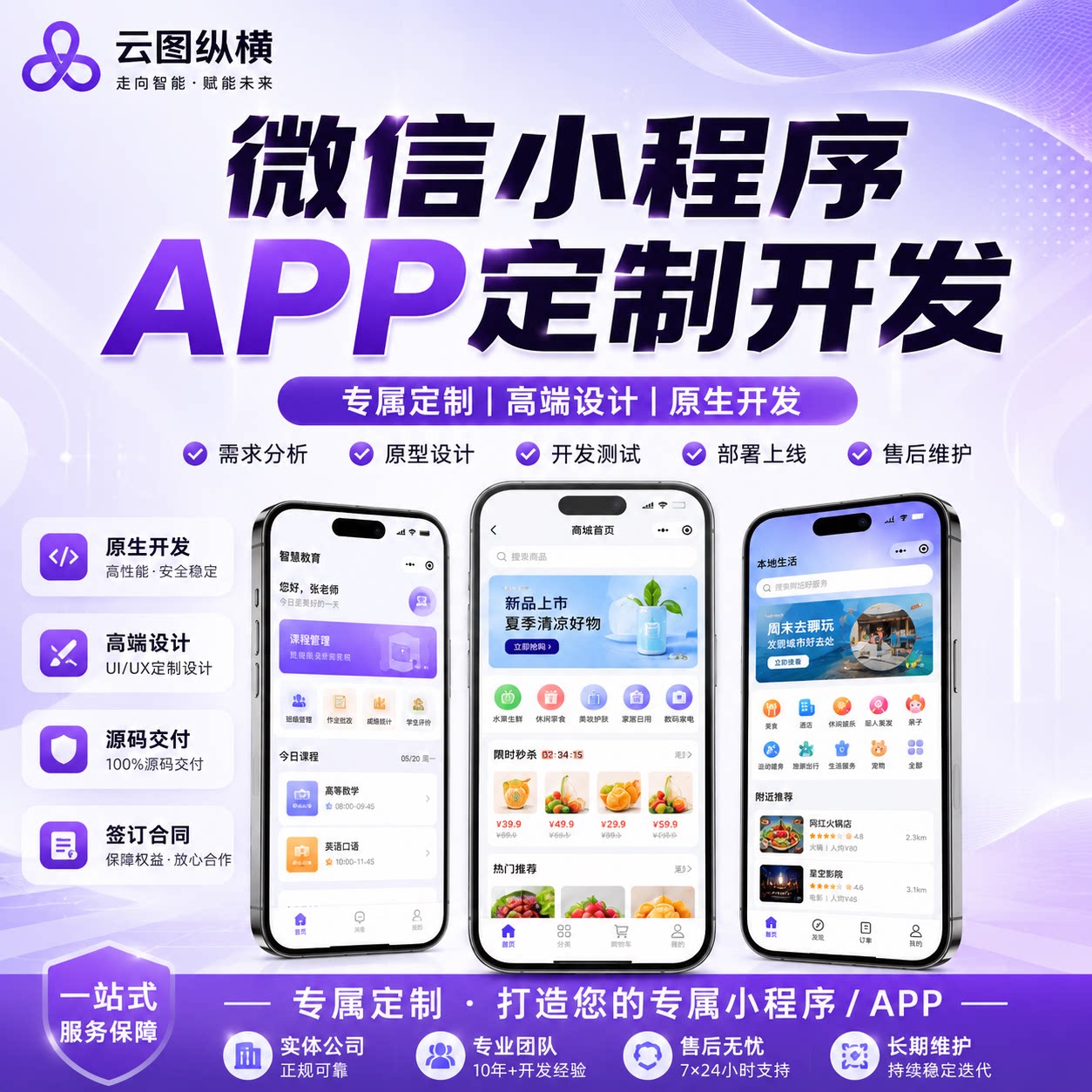 APP开发定制物联网商城团购跑企业形象VI设计