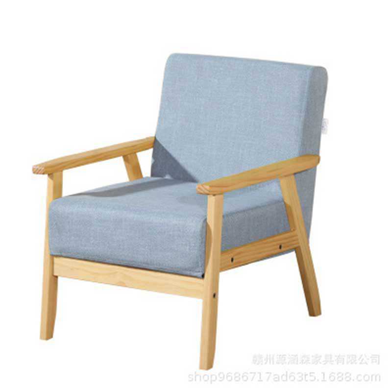 涵木轩现代简约木布沙发组合客厅沙发小户型实木网咖座椅组合