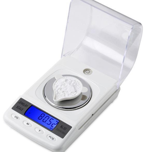 珠宝称0.001g高精度电子秤迷你粉色毫克称重宝石克拉精准微型钻石