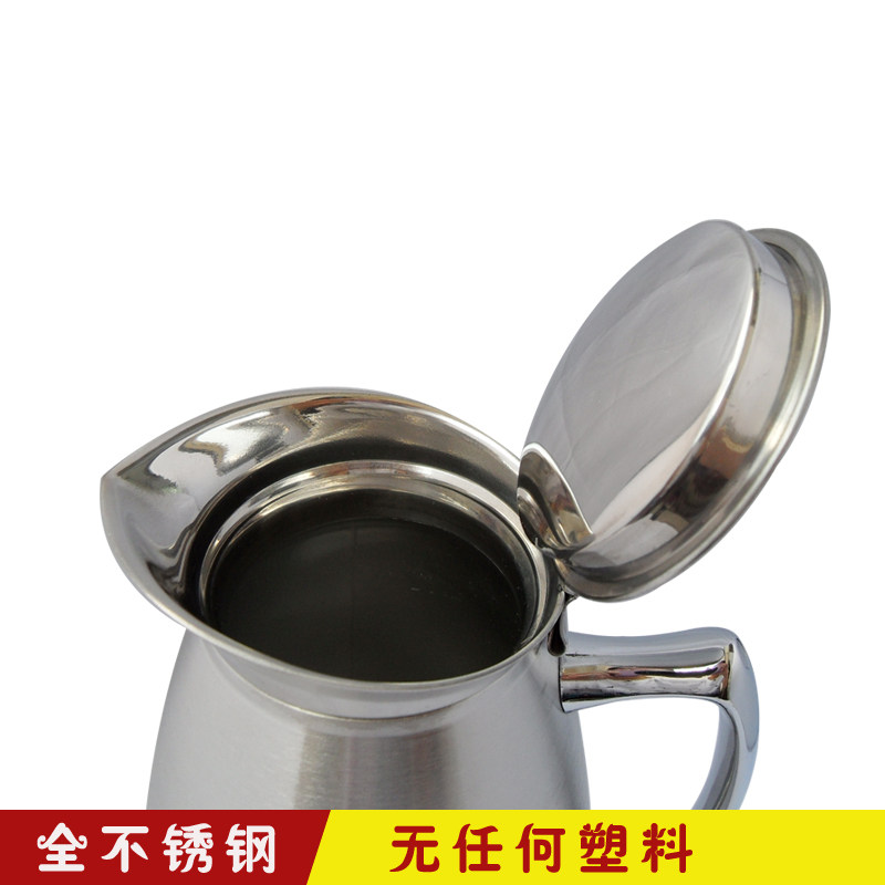 不锈钢保温壶酒店餐厅用咖啡壶家用双层保温瓶热水瓶 豆浆保温壶