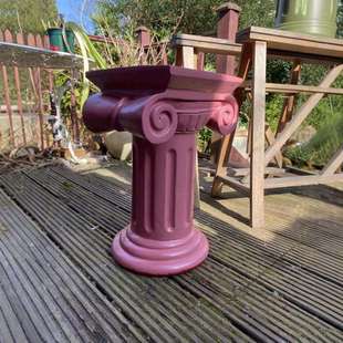 实木桌脚罗马柱法式复古荼几桌腿摆台展示台欧式圆柱子立柱雕花柱