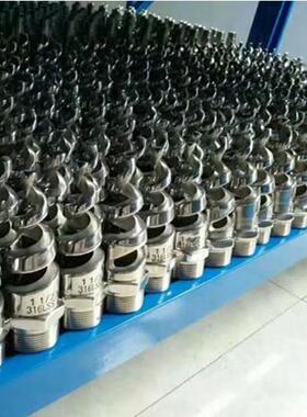 厦门市1.5寸不锈钢螺旋喷嘴 SPJT11/2 316L120工业喷头