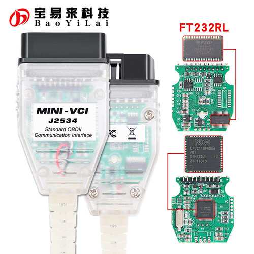 Mini VCI V18.00.008 FT232RL RQ Techstream J2534 丰田汽车诊断