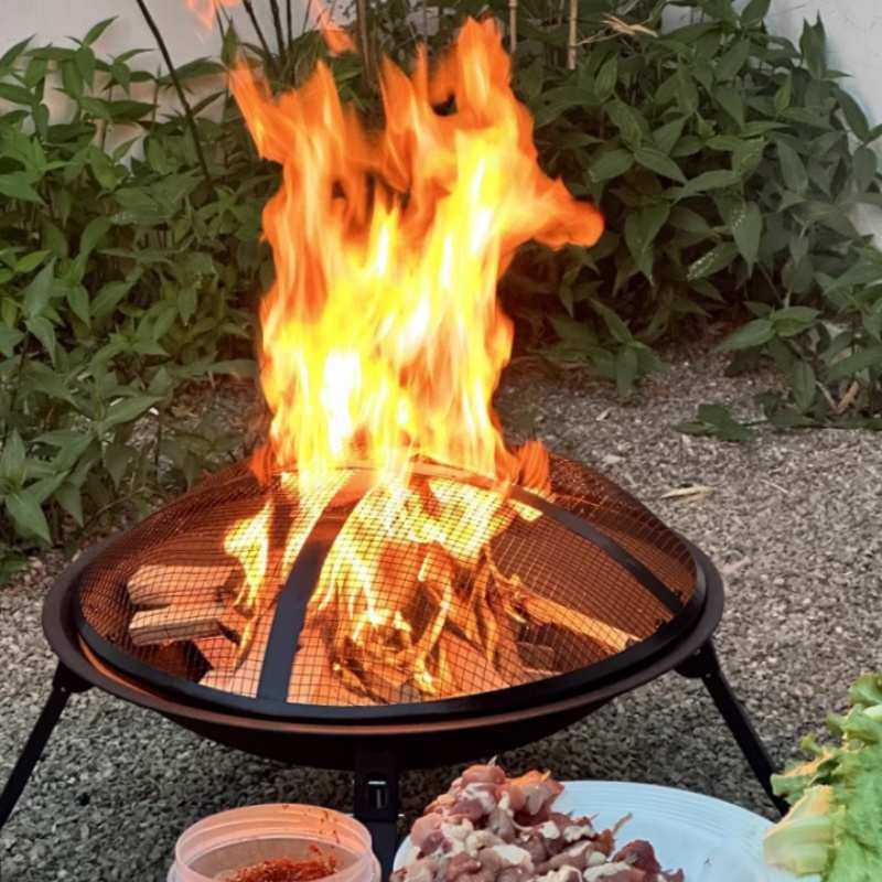 烤火盆围炉煮茶家用庭院碳火盆烧烤架篝火炉木炭冬天取暖焚火台,3C数码配件,摄像机配件,淘宝优惠券,粉丝福利购,淘宝优惠卷