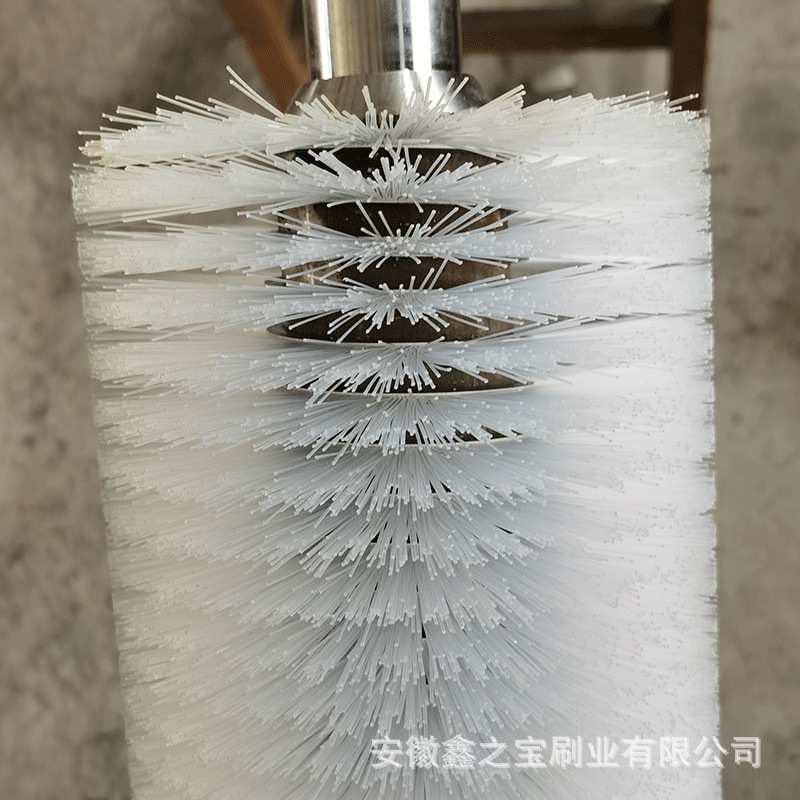 厂家供应工业刷辊 机械缠绕式清洗刷辊 抛光除尘毛刷辊玻璃清洗刷