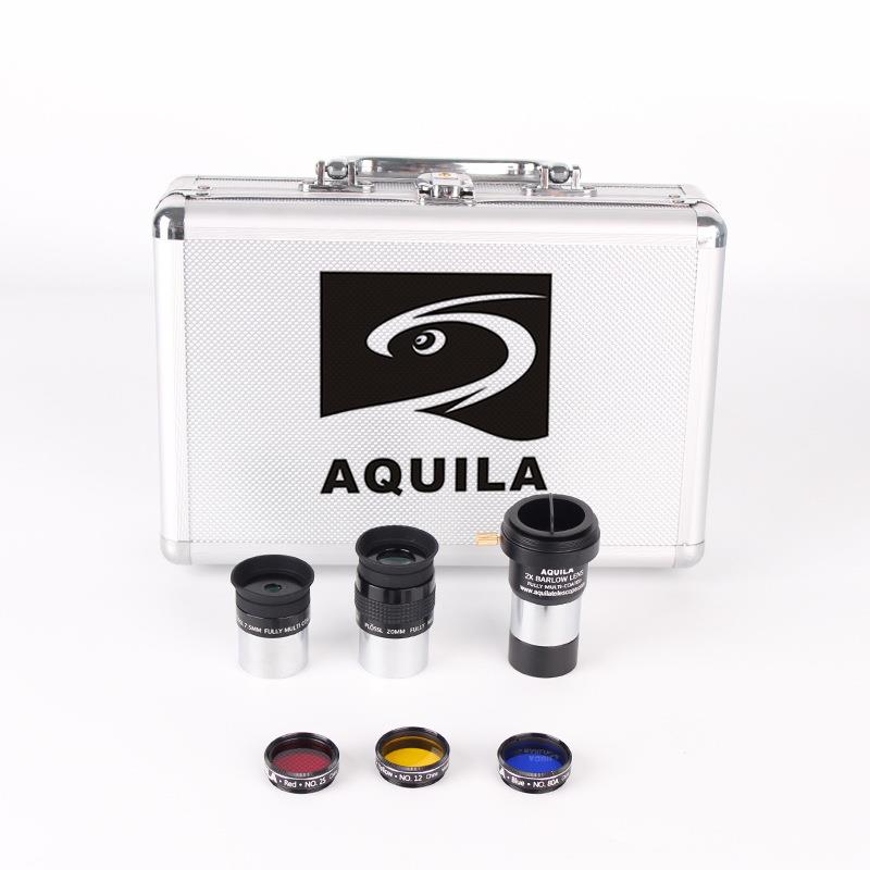 AQUILA Z102-02天文望远镜1.25英寸PL广角大目镜套装滤镜