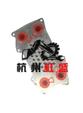 适用沃尔沃挖机配件EC350D 300D 250DL D8K机油散热器芯21793158