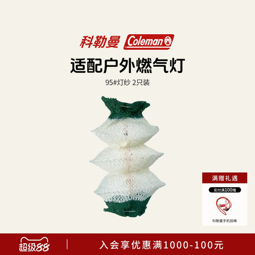 户外燃气灯95#灯纱2只装
