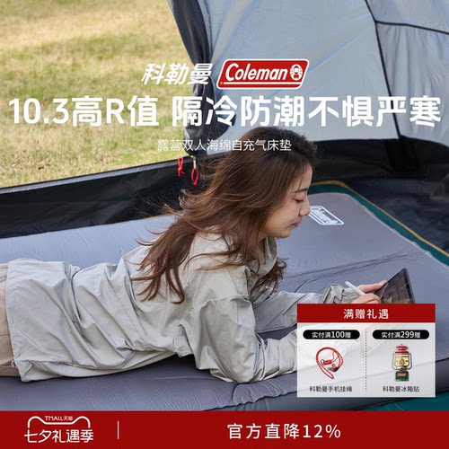 露营双人自充垫灰10CM厚