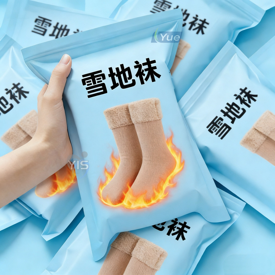 保暖冬季防寒袜加绒加厚毛袜子