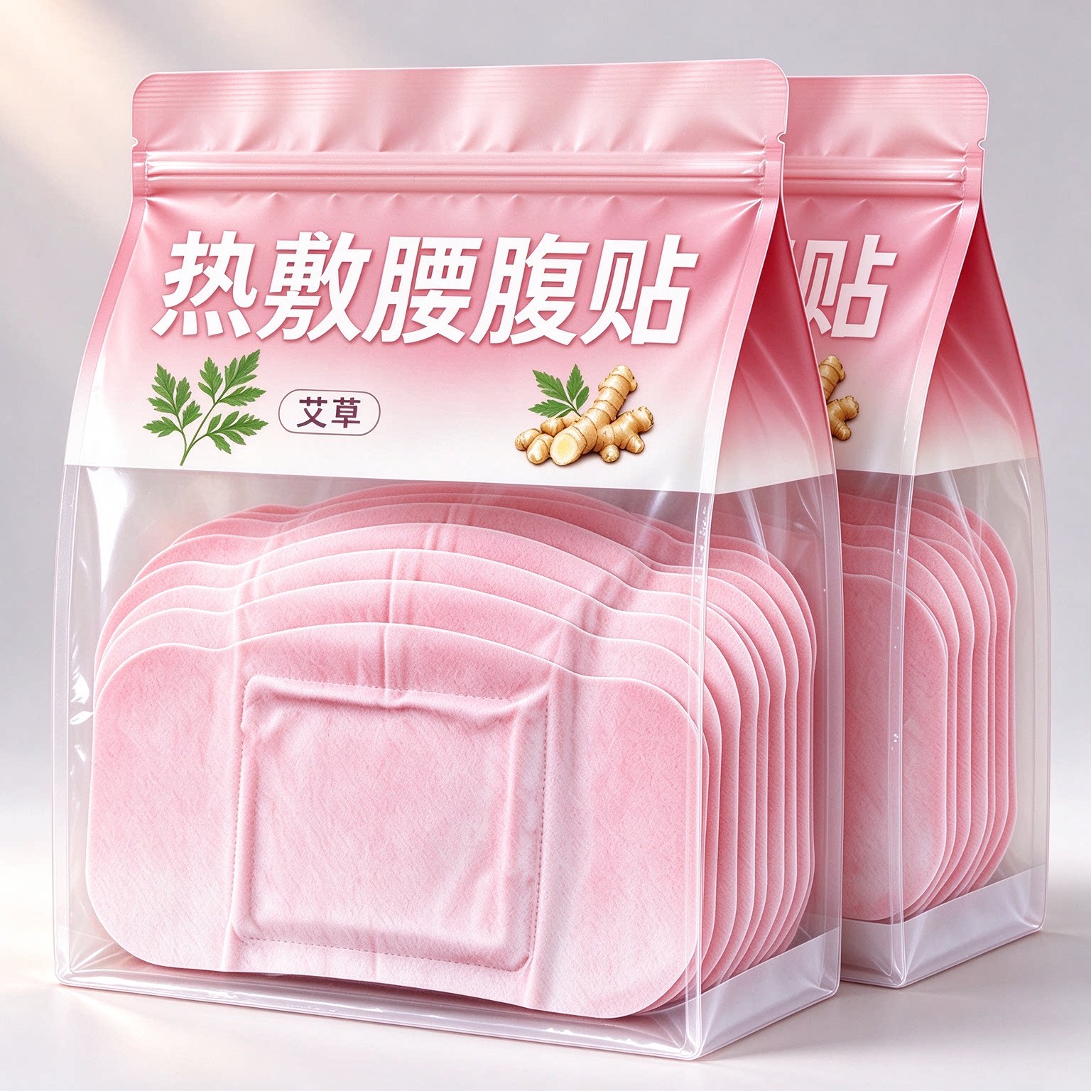 将军藤艾草大肚贴贴艾灸热敷贴蒸汽暖身腰腹冰凉艾脐贴自发热贴