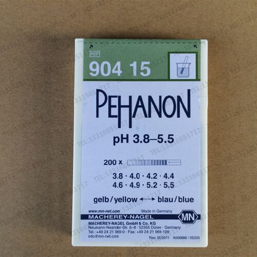 90415 PH=3.8-5.5 德国 MN 电镀 PH 精密 试纸  1盒200条 酸碱度