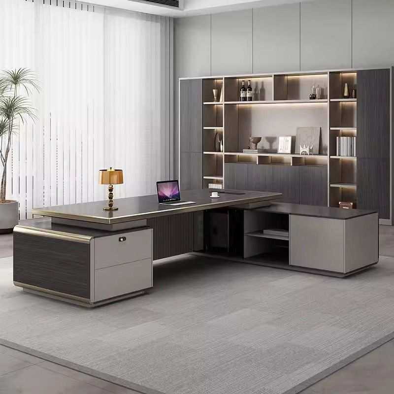 轻奢老板桌办公桌椅组合简约现代总裁桌领导办公室家具经理大班台,3C数码配件,摄像机配件,淘宝优惠券,粉丝福利购,淘宝优惠卷