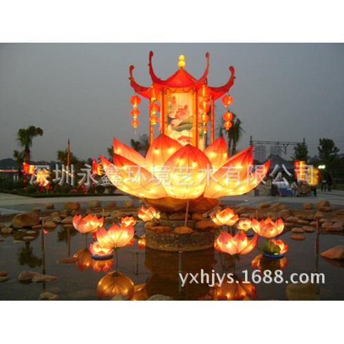 春节灯会灯展灯光秀 源头厂家制作安装水上花灯彩灯装饰