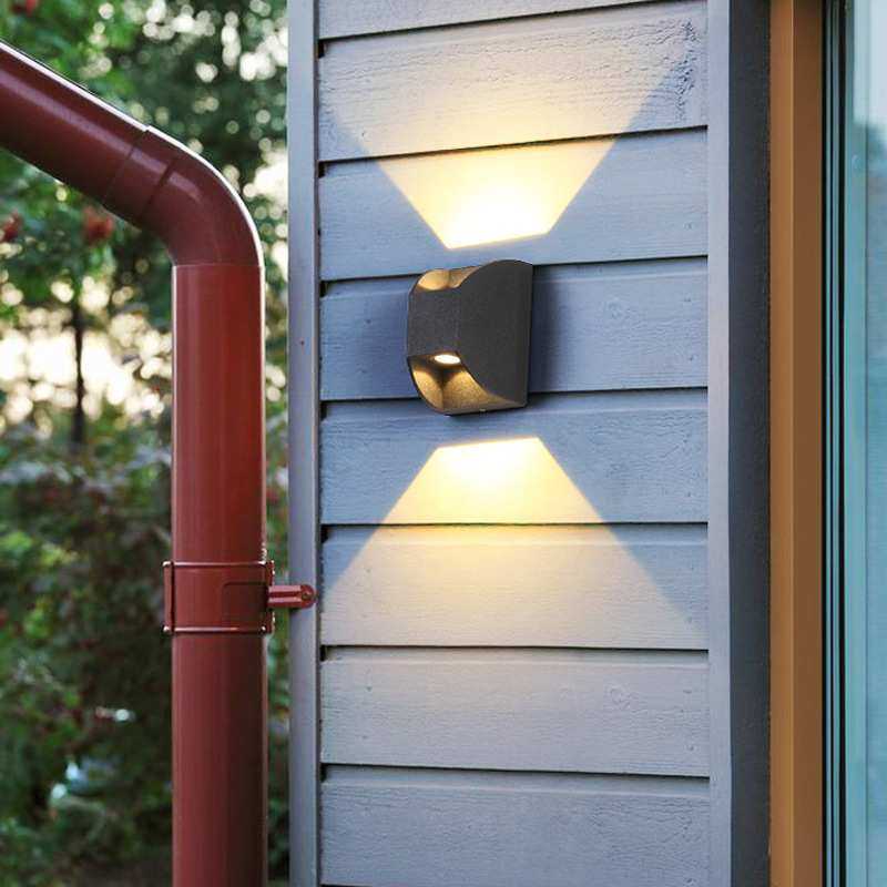 led户外双头壁灯外墙上下射灯路灯室外防水庭院洗墙灯阳台节能,3C数码配件,摄像机配件,淘宝优惠券,粉丝福利购,淘宝优惠卷