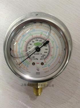 瑞士Refco威科油压表MR-306-DS-R22/MR-206-DS-R407C油表直立型表