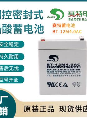 赛特蓄电池BT-12M4.0AC12V4AH通信电源安防系统信号系统